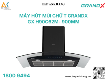 Máy hút mùi chữ T kính cong GrrandX - GX H90C62M ( 900mm )